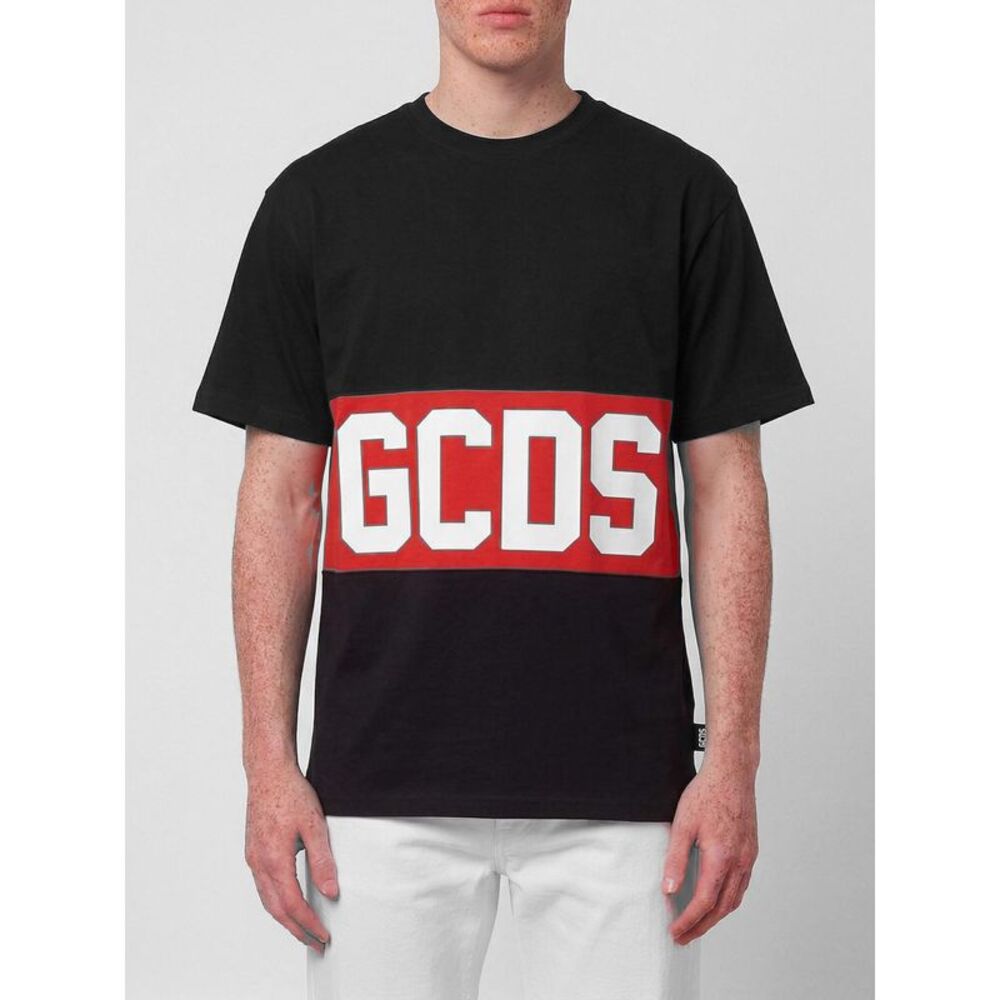 Gcds Men Cotton T-Shirt With Logo Gcds